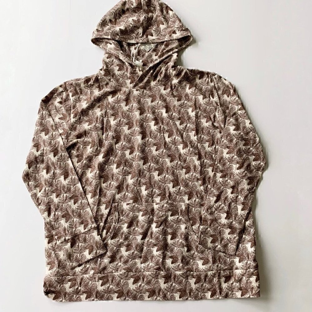 Kate Quinn Women's Neutral Forest Pine Hoodie Medium M